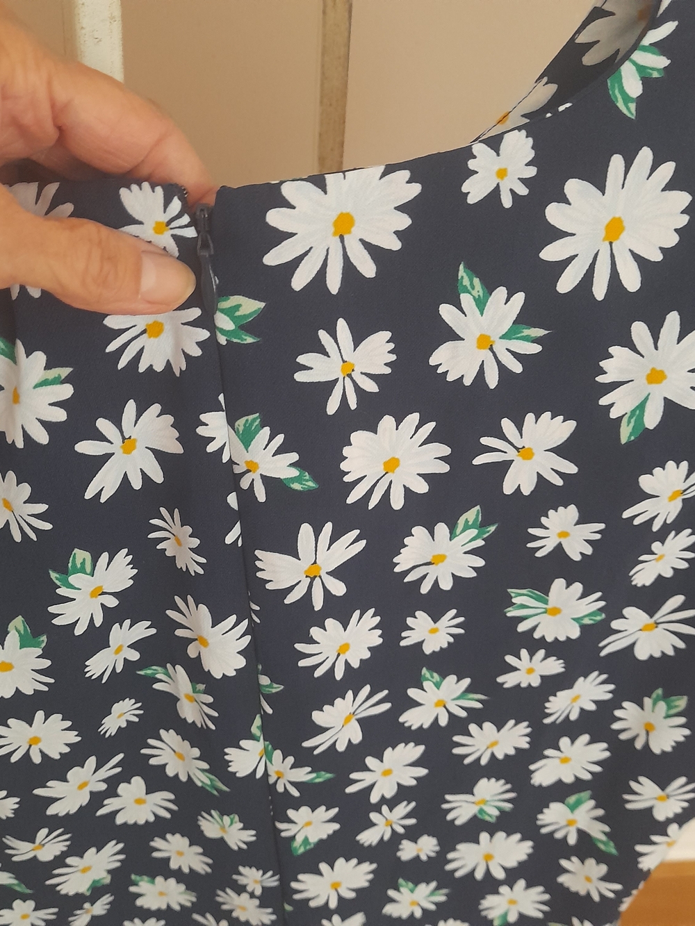 Old Navy Navy Daisy Midi Dress - Picture 8 of 11